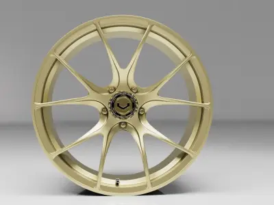 Vossen RS74 sport car ring Low-poly 3D model