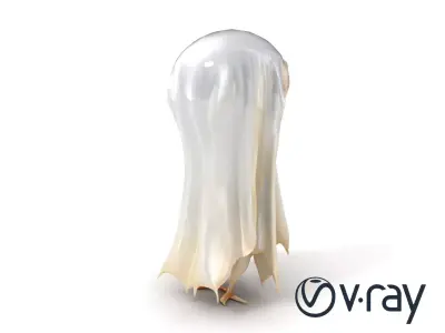 Translucent Ghost Tattered Appearance model pack Low-poly 3D model