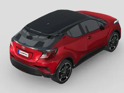 Toyota C-HR 2021 Low-poly 3D model
