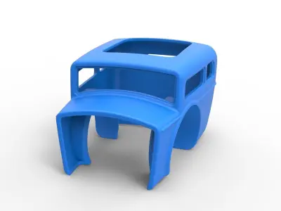 Shell of Front engine old school dragster Scale 1 to 25 3D print model