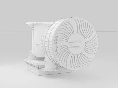 Marine Turbocharger 3D model