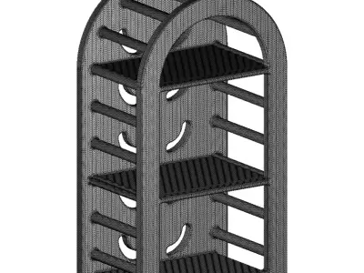 Wooden Wall Mount Stand 3D print model