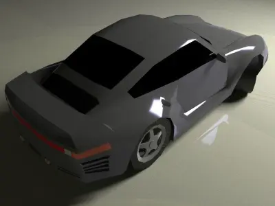 Porsche 959 1986 Low-poly 3D model