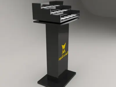 display stand 2 all perfume model are included  3D model