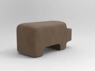 Hippopotamus Decorative Object Low-poly 3D model