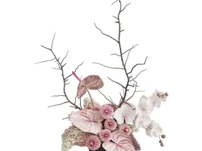 Flower In Vase 117 3D model