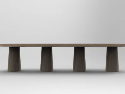 Zuha Dining Table Low-poly 3D model
