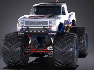 Generic Monster Truck 3D model