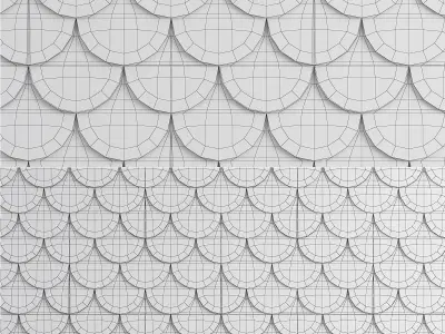 3d Gypsum Panels wall panel 3d model Low-poly 3D model