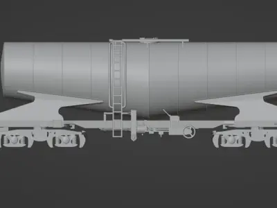 H0 1-87 scale Zacns slurry tank car 3D print model