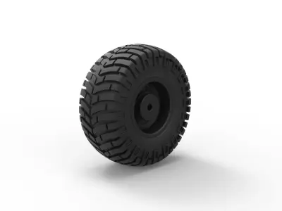 Offroad wheel 10 3D print model