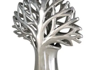Silver Findlay Cut-Out Tree Sculpture 3D model purchase