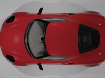 car Alfa Romeo 4C 960 Low-poly 3D model