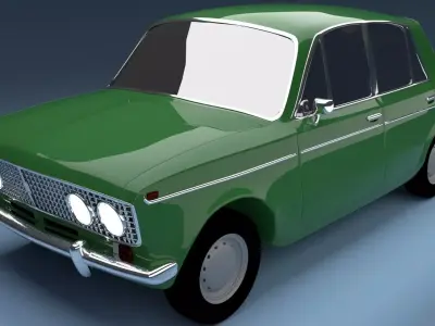 Vaz 2103  Low-poly 3D model