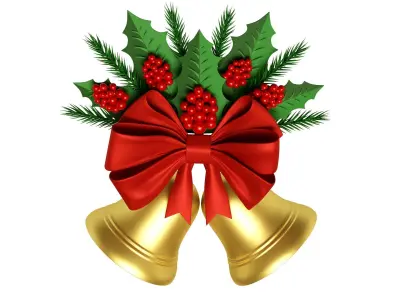 Christmas Bell 01 3D model