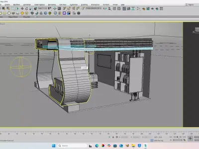 LOGISTICS STALLS Low-poly 3D model