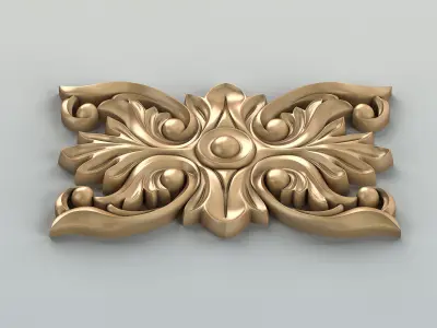 Square rosette 013 3D model