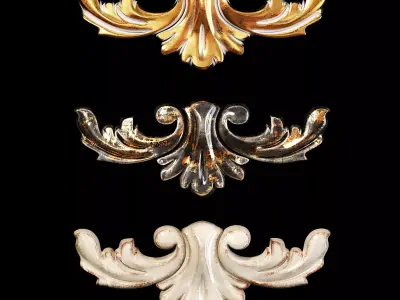 Classic carved 035 3D model