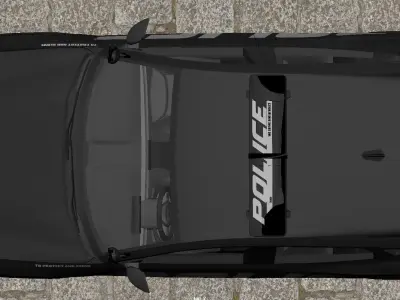 Police car Low-poly 3D model from CGTrader