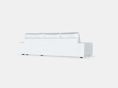 KIVIK 3-seat sofa with chaise longue 3 3D model