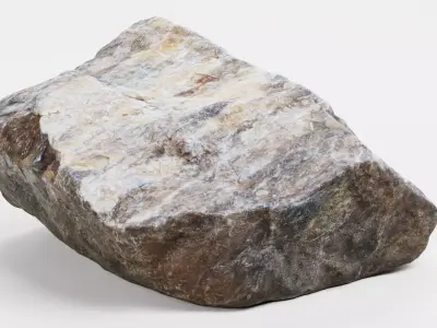 Rock - Scanned Low-poly 3D model