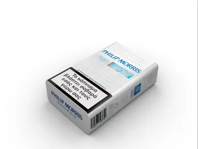 Philip Morris cigarette pack 3D model