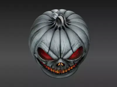 Jack-O-Lantern Pumpkin 3D Model Haunted Halloween Printable 3D print model