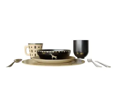 African Plates 3D model