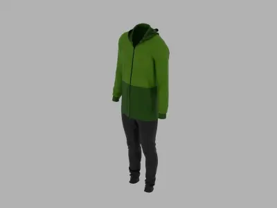 Sport Suit Low-poly 3D model 45