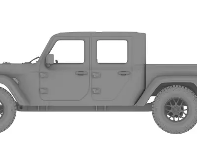 Jeep Gladiator  High precision 3D printing model file 3D print model