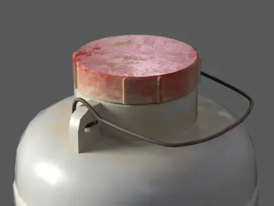 Lowpoly Gallon water bottle Low-poly 3D model