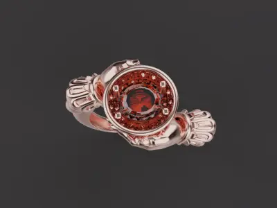 Hand Ring 53187 3D print model