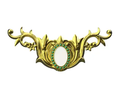 Carved Decor 3D model 3D model