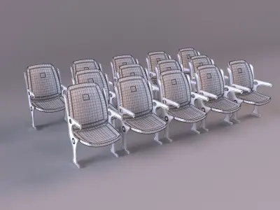 F5 stadium chairs 3D model
