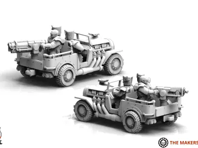 Exalted Scions - Scout Car 3D print model