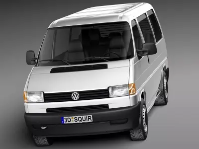 Volkswagen T4 Multivan Eurovan 1990-2003 3D model