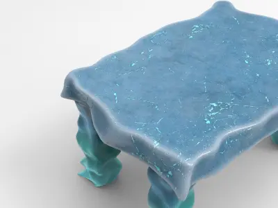 Laxy Side Table Low-poly 3D model