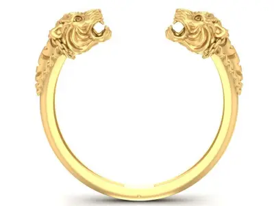 Luxury Double Lion Head Bangle Jewelry 3D Model 2805 3D print model