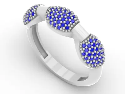 Jewelry Diamond Ring Model RG56 Free 3D print model