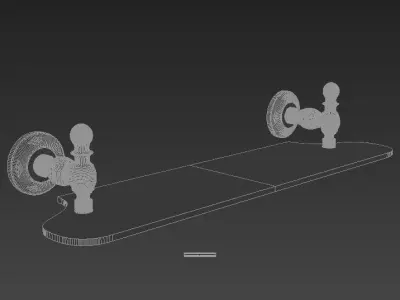 Ottoman Palace Shelf 3D model