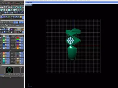 Avant-Garde Geometric Gold Ring with Sculpted Accent Panels 3D print model