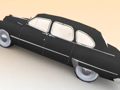 GAZ-12 ZIM Low-poly 3D model
