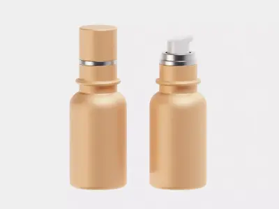 Cosmetic Bottle container   Low-poly 3D model