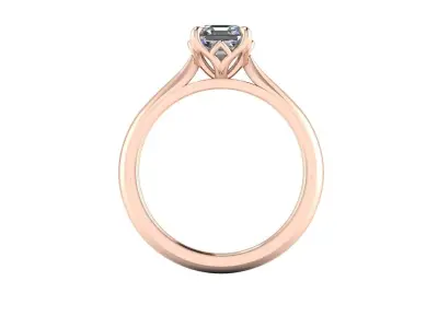 Solitaire Diamond Ring R9 3D print model