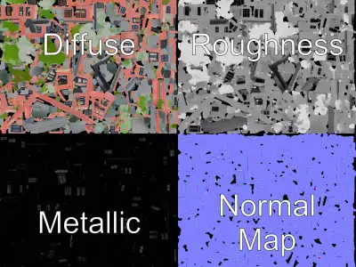 Modern Museum Building model pack Low-poly 3D model