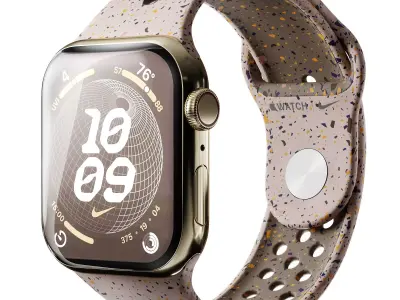 Apple Watch Series 9 Nike Sport Band Desert Stone 3D model