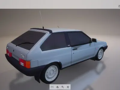 Lowpoly Car 10 Low-poly 3D model