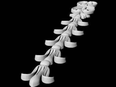 Central decor ornament for furniture 3D model 350