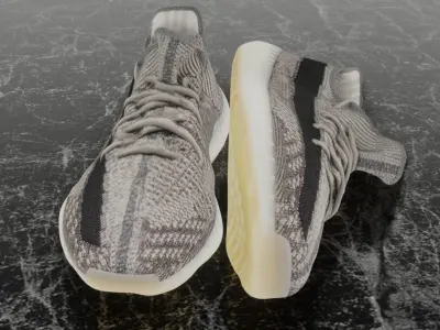 ADIDAS YEEZY 3D SHOES Low-poly 3D model