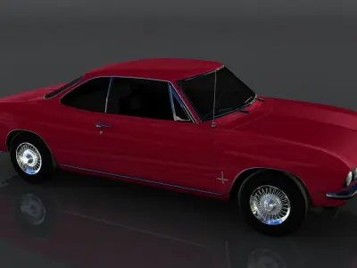 Chevrolet Corvair Monza Low-poly 3D model